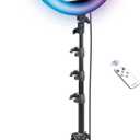Bower Ring Light with Stand. 16 inch RGB LED Light, 62" Tripod Phone Holder, Wireless Remote, 16 Special Effects/9 Colors/3 White Lights for Selfie, Live Stream, Makeup, YouTube, TikTok, Videos