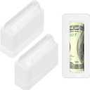 60 Pcs Lip Balm Pouches Plastic Money HolderClear Lipstick Holder Clear Plastic Domes for Gift Card DIY Crafts with Double Side Tape