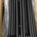 Clear Acrylic Dog Playpen with Door for Puppies & Small Dogs, 12Panels, 24" H, Black