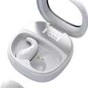 Sleep Earbuds for Side Sleepers - Noise Cancelling Headphones with Sleep Mode, Non-in Ear Design for Pain-Free All Night Comfort (White)