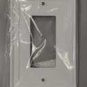 Beige Gold Marble Abstraction Morden Art Decorative Light Switch Cover Plates 1 Gang Single Rocker Wall Plate Cover Electrical Device Faceplate Bedroom Kitchen