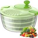 Salad Spinner Lettuce Spinner 4.4 QT Fruit and Vegetable Washer with Bowl and Mesh Basket for Washing, Spinning, and Draining