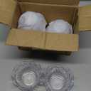 Elsjoy Set of 12 Plastic Reusable Dessert Bowls, 5.7 oz Unbreakable Small Appetizer Cup Clear Snack Bowls, Plastic Ice Cream Serving Bowls for Candy, Nuts, Fruits