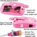 Wet-Stop 3 Bedwetting Enuresis Alarm with Loud Sound and Strong Vibration for Boys or Girls, Proven Solution for Bedwetters (Pink)