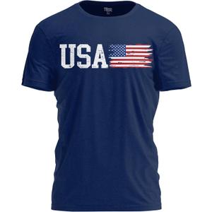 Country Flag T-Shirt | Patriotic Pride Tee for Men & Women (Blue, XXL)