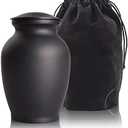 PCS Memorial Pet Cremation Urns for Dogs Ashes, Dog Keepsake Urns for Ashes, Black Pet Urn-Small