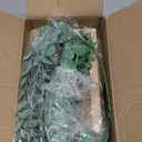 Dahey 2 Pack Wood Wall Planter Vase with Artificial Eucalyptus Farmhouse Wall Hanging Decor Pocket Planter for Indoor Fake Plants Greenery Flowers, livingroom Bedroom Kitchen Home Office Decoration (Medium, Natural)