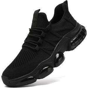 MGBDSZ Mens Runing Walking Shoes Tennis Slip On Non Slip Sneakers Outdoor Sports Trainers Athletic Sneaker Road Casual Workout Lightweight Shoes for Men All_Black US 12