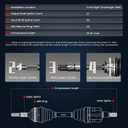 KELOKE CV Axle Shaft Assembly Compatible with Infiniti