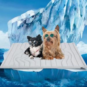 ZonLi Dog Cooling Mat, 36" x 23"Medium, Cooling Pad Reversible (Cool & Warm), Pet Cool Mats for Dog and Cat use in Crate, Kennel, Bed, Sofa, Machine Washable, Durable, Non-Gel, Glacial Grey ZonLi Dog Cooling Mat, 36" x 23"Medium, Cooling Pad Reversible (Cool & Warm), Pet Cool Mats for Dog and Cat use in Crate, Kennel, Bed, Sofa, Machine Washable, Durable, Non-Gel, Glacial Grey