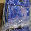 NEW TILAMI 19 Inch Rolling Backpack for School Stair-Climbing, Purple Star