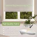 100% Blackout Roller Shades for Indoor Windows with Thermal Insulated Fabric UV Protection Privacy Window Shades for Living Room, Home and Office White 23" W x 72" H