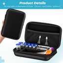 Peptide Case for 8 x 3ml + 2 x 10ml + 1 x 30ml Bac Water & Holds Vial Case for Peptide Vials Glp1, 3 ml Vial Storage, Fridge Freezer Travel Injection Travel Kit, with Mesh Pocket(Only Box)