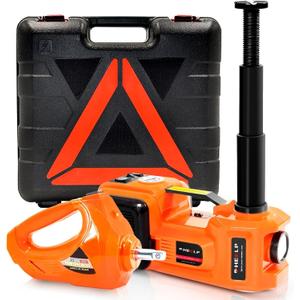 E-HEELP Electric Car Jack Kit 5Ton 12V Hydraulic Car Jack Lift (Lifting Range: 6.1~17.7 inch) with Electric Impact Wrench for SUV MPV Sedan Truck Change Tires Garage Repair