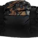 Anywear Cushion Hooded Blanket  Weather Resistant Fleece & Vinyl, Portable Seated Comfort for Camping, Stadium, Beach, and Travel  Includes Storage Bag - Camouflage