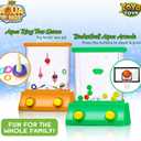 YoYa Toys Aqua Rings Handheld Water Game - Set of 2 - Water Ring Toss and Basketball Hoop Toy - Gift for Ages 3 4 5 6 7 8 9 - Nostalgic 80's 90's Retro Mini Games - Fun Car Road Trip Travel Activities, Small