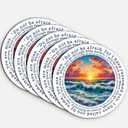 5Pcs Do Not Be Afraid Christian Stickers