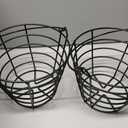 10L0L Metal Range Golf Ball Baskets with Handle, Golf Ball Storage Bucket, Holds 50 Balls Each (GolfBalls Not Included)