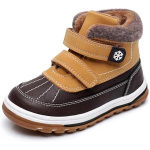 Blikcon Boys Girls Boots Toddler Boys Girls Fall Winter Boots Outdoor with Hook and Loop (Toddler/Little Kid) (35217-camel)