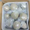 Skyflame 12PCS Ceramic Balls, Mixed of 4 Sizes Fire Pit Balls Set for Indoor and Outdoor Fire Tables or Fireplaces Accessory,Beige