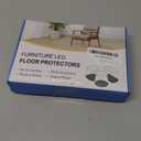 OCONDA 20 Pcs Chair Leg Floor Protectors for Hardwood Floors, Clear Rubber Furniture Sliders with Felt, Silicone Furniture Leg Caps Covers (Fit Square Diameter:1-1/16" to 1-7/16")