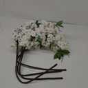 DILATATA 17" Cherry Blossom Branches for Vase Faux Cherry Flowers Picks White Peach Blossom for Floral Arrangements Artificial Apple Blossom Fake Silk Flower for Home Wedding Table Decor-4 Pcs