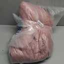 Blush Pink Fluffy Round Rug 5Ft for Bedroom, Fuzzy Plush Circle Area Rugs for Baby Kids Room Decor Aesthetic, Shaggy Circular Carpet for Teen Girls Nursery Dorm Playroom, Cute Dusty Rose Mauve Rug