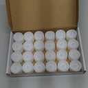 Homemory 24Pcs Flickering Flameless Candle Battery Operated, 200+Hours Fake Electric LED Tea Lights for Votive, Centerpiece Table Decorations, Wedding, Aniversary, Halloween, Christmas (Warm White Glow  White Body)