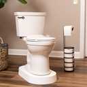 Grande Toilet Riser for Large Base Toilets, 15" W x 28" L x 3.5" H - Extra Tall 3.5" Toilet Seat Elevator for Handicap and Elderly, 500 lb Capacity, Easy Install Riser Base