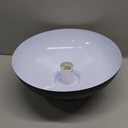 PAKOKULA Black Semi Flush Mount Ceiling Lights, Industrial Ceiling Light 12 Inch Close to Ceiling Light Fixtures for Bedroom Entryway Kitchen Hallway Porch Foyer Bathroom Laundry Barn