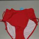 CRZ YOGA Womens Bikini Bottoms Full Coverage Bathing Swimsuit Adjustable Ruched Side Tie Swim Briefs, Size L