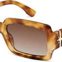 SOJOS Trendy Retro Rectangle Polarized Sunglasses Men 90s Vintage Square Womens Sunnies Shades SJ2388