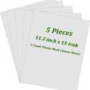 5PCS Plastic Canvas Sheets 15x11.3 inch, 5 Count Plastic Canvas Mesh Sheets, Eye Mesh for Embroidery Crafting, Knit, Crochet DIY Projects - Needlepoint Canva Sheet