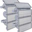Kekeou 800W Stadium Lights Outdoor LED Flood Light 112000 Lumen 400W * 2 Pack Flood Lights Outdoor Adjustable Lighting 6500K IP67 Waterproof Surge 6KV for Arena Lighting