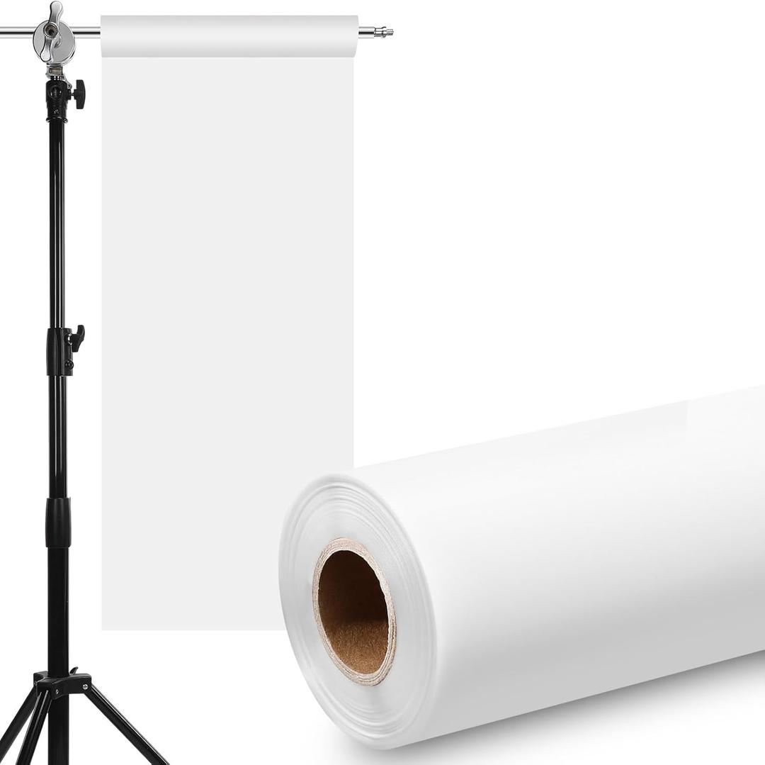 Nezyo Light Diffuser Sheet Diffusion Film Sheet Lighting Gel Diffuser Roll White Diffusion Paper for LED Flash Strobe Light Photography Video (15.75 x 590.6 Inch/ 0.4 x 15 M)