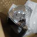 Disco Helmet with Retractable Visor Glitter Mirror Glass Punk Costume Hat for Bar DJ Club Party