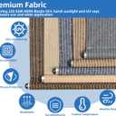 Outdoor Roller Shade,Patio Blind Roll Up Shade Exterior Cordless-11'W x 8'H, 132"W x 96"H