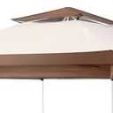 Canopy Replacement Cover Compatible with OUTFINE 12'x12', Compatible with HOTEEL 12'x12',Compatible with COBIZI 12x12, Compatible with SANOPY 12x12FT Gazebo, Canopy Cover ONLY,(Beige/Brown)