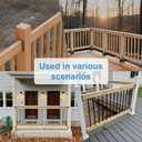 30pcs Deck Railing Bracket connectors for 2x4 Railing Wood Posts with Wood Screws (30pcs)
