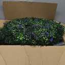 DOPGIB Artificial Plant Topiary Ball: UV-Anti 2 PCS 20 Inch 4-Layer Leaf Faux Boxwood Decorative Balls for Wedding, Balcony, Garden, Backyard and Indoor & Outdoor Greenery Home Décor