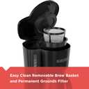 BLACK+DECKER CM0700BZ 4-in-1 5-Cup Coffee Station Coffeemaker, Black