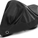 Motorcycle Cover Waterproof Outdoor for All Season, Outdoor Bike Cover with Lock-Hole for Protection,Practical Motorcycle Accessories Bicycle Cover Fit Most Electric Vehicle (Black)  Fit For Model BC96