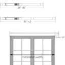 ALLZONE Heavy Duty Tension Shower Curtain Rod 28-42 Inches for Bathroom, Window, Non-Slip, Adjustable with Strong Spring Pole for Closet, Doorway, No Rust, No Drilling, White