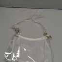 Stadium Approved Bags for Women -Shoulder Bags PVC Purse, Concert Bag (Clear-plastic Strap)
