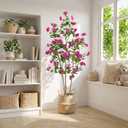 Fake Tree Bougainvillea Artificial Tall Fake Plant 6 Feet Faux Trees Indoor Faux Bougainvillea Artificial Trees Tall Artificial Plants Indoor Applies to Indoor Home Decor Office Hotel Decor