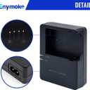 LC-E8 Battery Quick Charger for Canon: Compatible with LC-E8 LC-E8E LP-E8 Battery for Canon EOS Rebel T2i T3i T4i T5i (Not for Rebel T2, T3, T4, T5) 550D 600D 650D Kiss X4 X5 X6 X6i X7i SLR Cameras