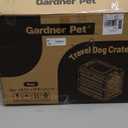 Collapsible Dog Crate for Medium/Small Dogs - 28" L Foldable Dog Cage No-Tool Assembly, Travel Dog Crate with 2 Wheels - Easy to Carry, Space-Saving, Indoor Outdoor Use