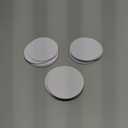 CHENGU 12 Pairs Referee Patch Hook and Loop Dots 3 Inch Self Sticky Circle Round Adhesive Double Sided Hook and Loop Fasteners for Home Office DIY Wall Decor Tool Hanging (White)