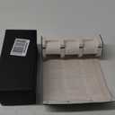 QWATCHBANDS Napa Leather Watch Rolls for Men - Hexagon Triple Watch Roll Travel Case for 3 Watches - Storage Organizer Genuine Leather with Velvet Interior Display (Green/ Cream)