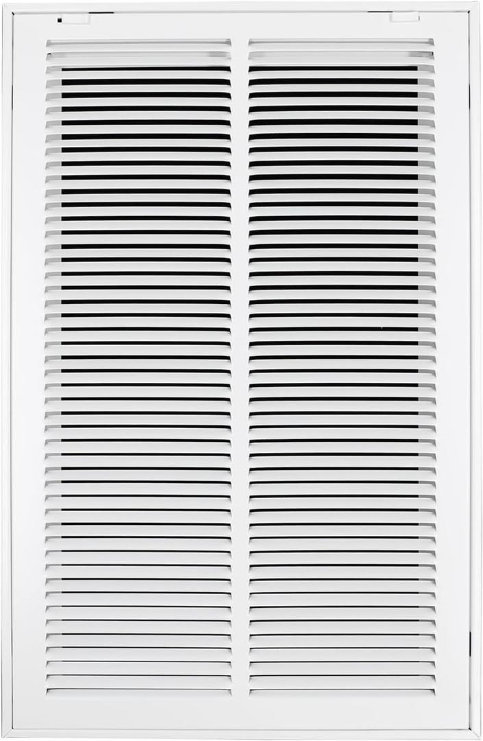 Howeall 14"W x 24"H [Duct Opening Size] Steel Return Air Filter Grille - Removable Face/Door for 1 inch Filters -HVAC Vent Cover Grill - White [Outer Dimensions: 16 5/8"W X 26 5/8"H]